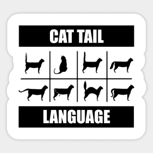 Cat Tail Language Sticker